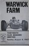 Programme cover of Warwick Farm, 06/08/1967