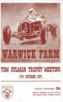 Programme cover of Warwick Farm, 17/10/1971
