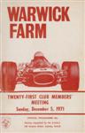 Programme cover of Warwick Farm, 05/12/1971