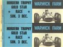 Car sticker for Warwick Farm, 03/12/1967