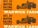Car sticker for Warwick Farm, 29/10/1972