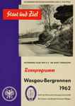 Programme cover of Wasgau Hill Climb, 20/05/1962