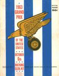 Programme cover of Watkins Glen International, 06/10/1963
