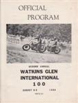 Programme cover of Watkins Glen International, 09/08/1959
