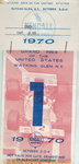 Ticket for Watkins Glen International, 04/10/1970