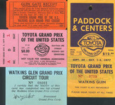 Ticket for Watkins Glen International, 02/10/1977