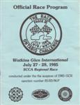 Programme cover of Watkins Glen International, 28/07/1985