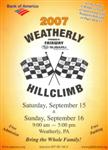 Programme cover of Weatherly Hill Climb, 16/09/2007