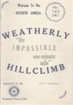 Programme cover of Weatherly Hill Climb, 08/10/1967
