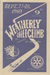 Programme cover of Weatherly Hill Climb, 28/09/1969