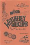 Programme cover of Weatherly Hill Climb, 11/10/1970