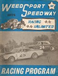 Programme cover of Weedsport Speedway, 19/05/1974