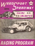 Programme cover of Weedsport Speedway, 18/08/1974