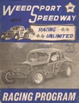 Programme cover of Weedsport Speedway, 08/09/1974