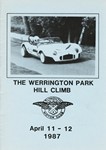 Programme cover of Werrington Park Hill Climb, 12/04/1987