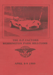 Programme cover of Werrington Park Hill Climb, 09/04/1989