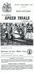 Programme cover of Weston-Super-Mare Speed Trials, 03/10/1970