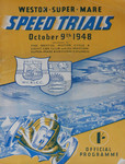 Programme cover of Weston-Super-Mare Speed Trials, 09/10/1948