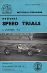 Programme cover of Weston-Super-Mare Speed Trials, 02/10/1965