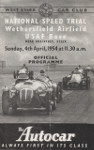 Programme cover of Wethersfield Airfield, 04/04/1954