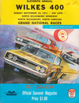 Programme cover of North Wilkesboro Speedway, 19/09/1971
