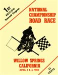 Programme cover of Willow Springs, 04/04/1954
