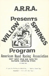 Programme cover of Willow Springs, 04/11/1979