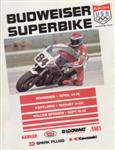 Programme cover of Willow Springs, 16/09/1984