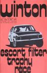 Programme cover of Winton Motor Raceway, 26/11/1972