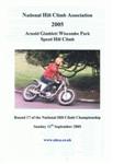 Programme cover of Wiscombe Park Hill Climb, 11/09/2005