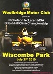 Programme cover of Wiscombe Park Hill Climb, 25/07/2010
