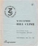 Programme cover of Wiscombe Park Hill Climb, 22/05/1961