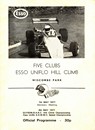 Programme cover of Wiscombe Park Hill Climb, 08/05/1977