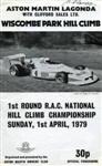 Programme cover of Wiscombe Park Hill Climb, 01/04/1979