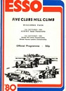 Programme cover of Wiscombe Park Hill Climb, 14/09/1980