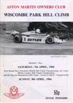 Programme cover of Wiscombe Park Hill Climb, 08/04/1984