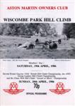 Programme cover of Wiscombe Park Hill Climb, 20/04/1986