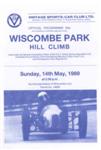 Programme cover of Wiscombe Park Hill Climb, 14/05/1989