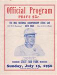Programme cover of Milwaukee Mile, 15/07/1956