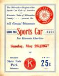 Programme cover of Milwaukee Mile, 26/05/1957
