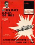 Programme cover of Milwaukee Mile, 05/06/1960
