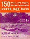 Programme cover of Milwaukee Mile, 21/08/1960
