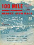 Programme cover of Milwaukee Mile, 27/08/1960