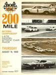 Programme cover of Milwaukee Mile, 14/08/1969