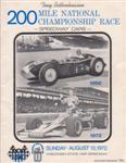 Programme cover of Milwaukee Mile, 13/08/1972