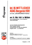 Programme cover of Wittlicher Hill Climb, 31/05/1981