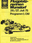 Programme cover of Wunstorf Air Base, 27/07/1975