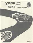 Programme cover of York Raceway, 30/07/1978