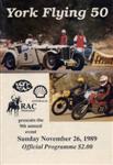 Programme cover of York Speed Trial, 26/11/1989