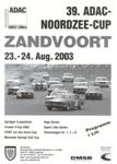 Programme cover of Zandvoort, 24/08/2003